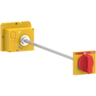 Schneider Electric - ComPacT NSX - Cde rotative prolongee - poignee rouge plastron jaune pour NSX250