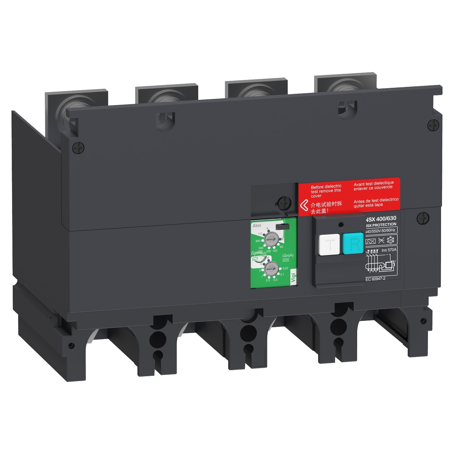 Schneider Electric - ComPacT VigiPacT NSX - bloc vigi - 4P - seuil 0,03 à 30A - 440/550Vca pr NSX630