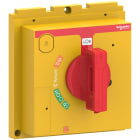 Schneider Electric - ComPacT NSX - Cde rotative directe - poignée rouge et plastron jaune pr NSX630