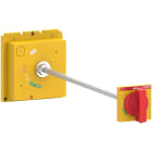 Schneider Electric - ComPacT NSX - Cde rotative prolongée poignée rouge et plastron jaune pr NSX630