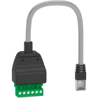 Schneider Electric - EnerlinX - Adaptateur Modbus RJ45 à broches plates - connecteur ouvert