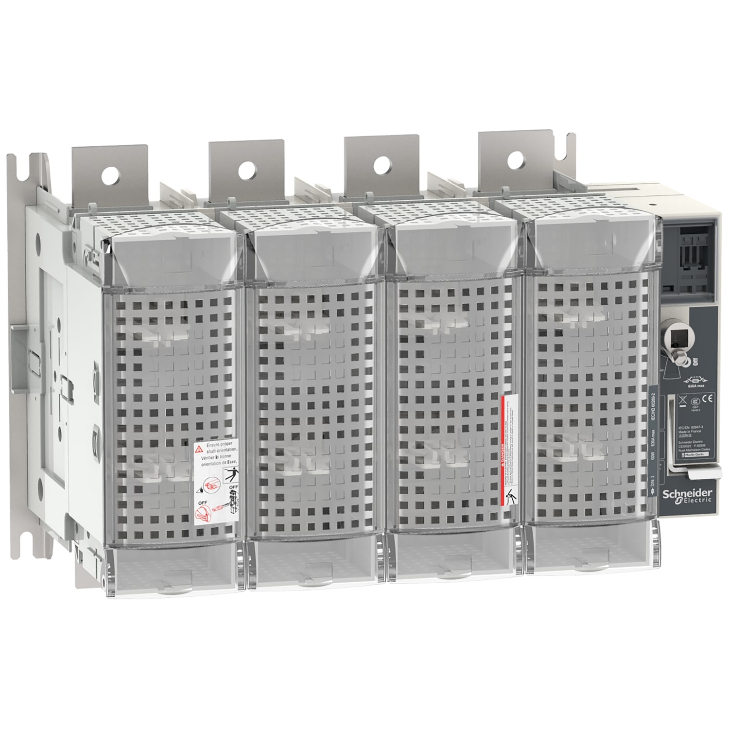 Schneider Electric - FuPact GS - interrupteur sectionneur fusible - 630A - 4P - DIN 3 - F&R CTRL