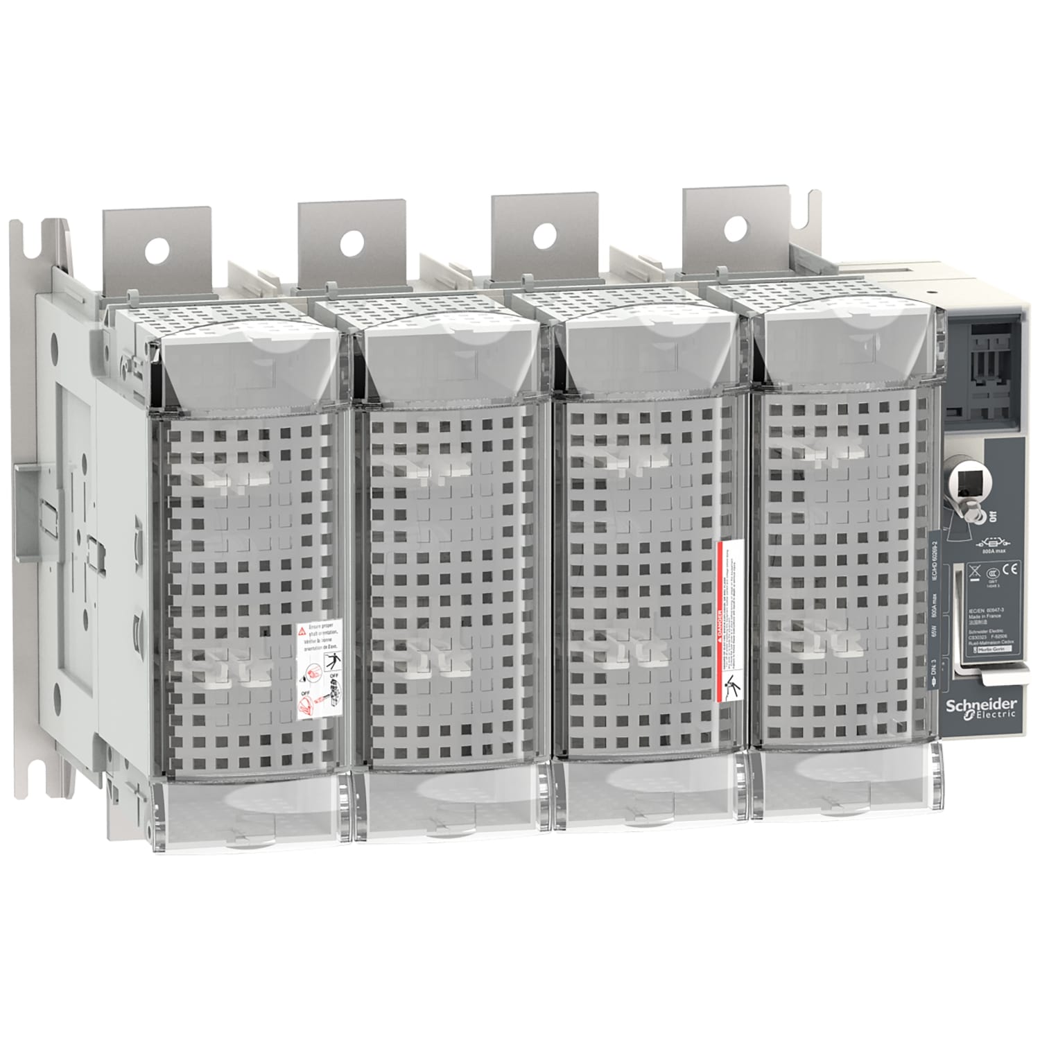Schneider Electric - FuPact GS - interrupteur sectionneur fusible - 800A - 4P - DIN 3 - F&R CTRL