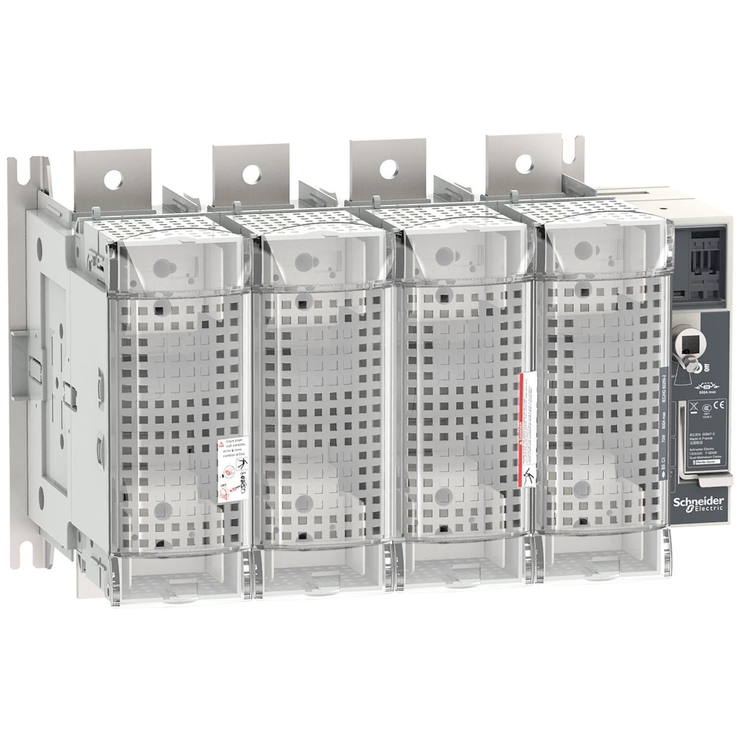 Schneider Electric - FuPact GS - interrupteur sectionneur fusible - 800A - 4P - BS C1/3 - F&R CTRL