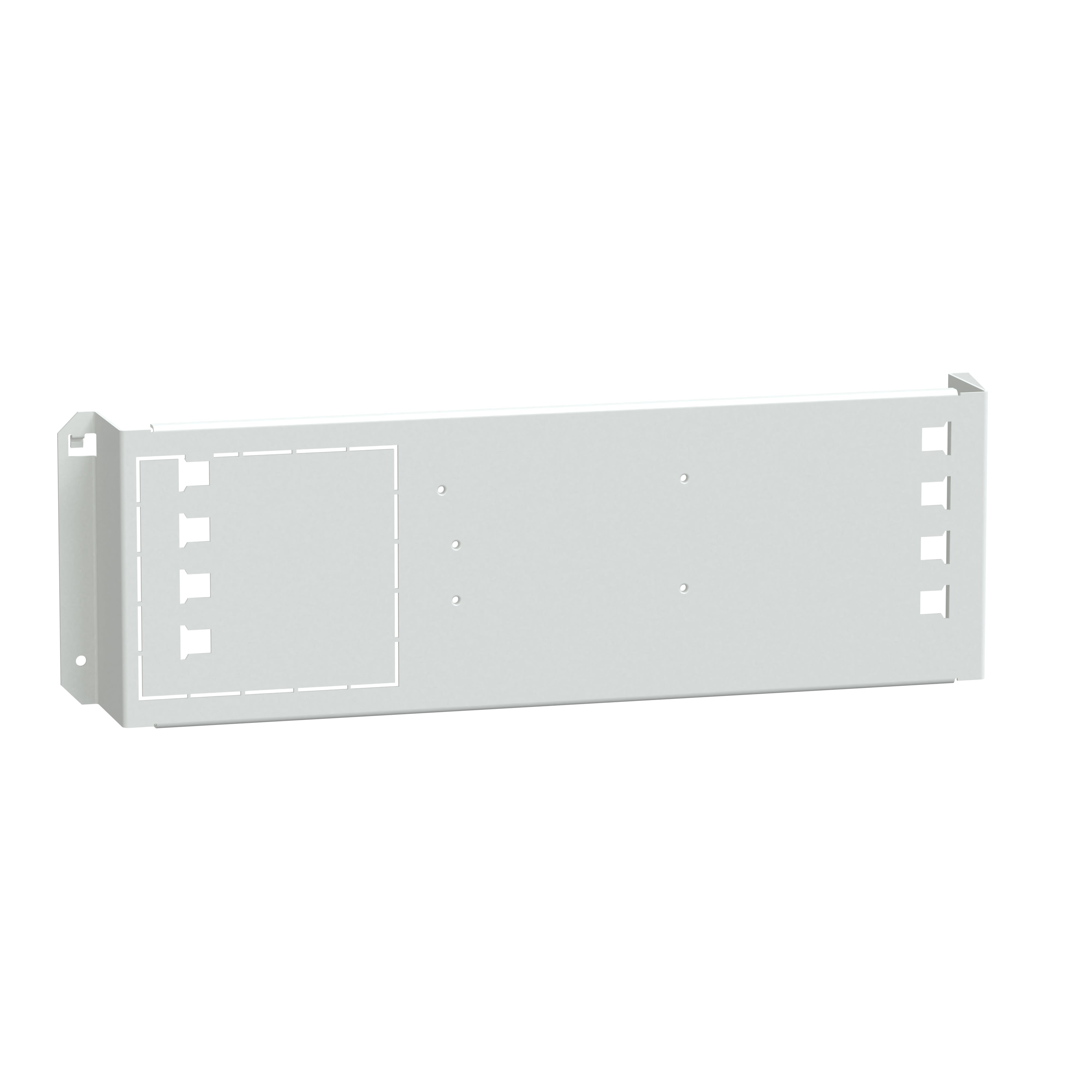 Schneider Electric - PrismaSeT G - Platine NSXm/vigi horiz. 3P4P-fixe-maneton-L600-RAL9003