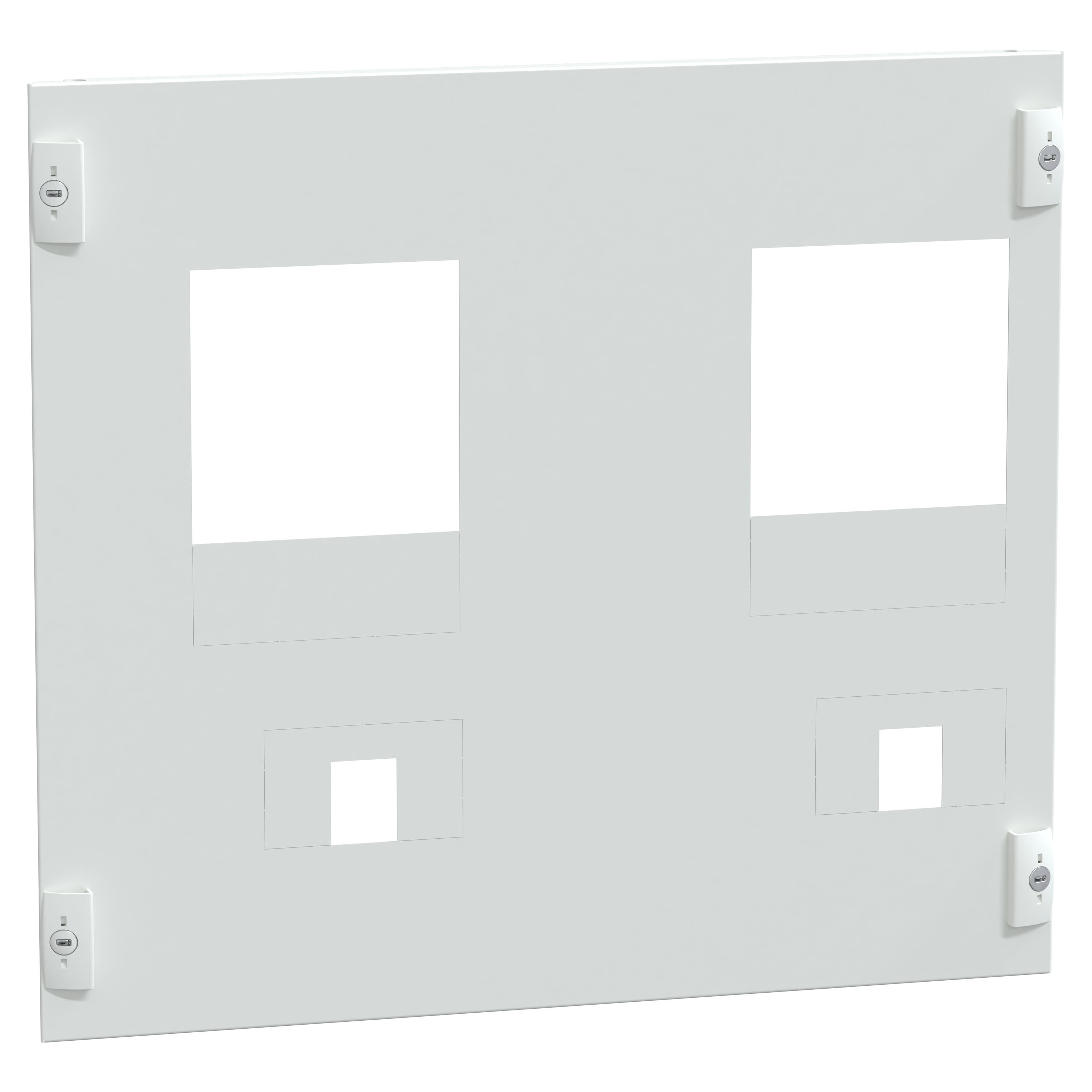 Schneider Electric - PrismaSeT P - Plastron 2 x NSX630-9M-vertical-Cde maneton-L650-RAL satin spé