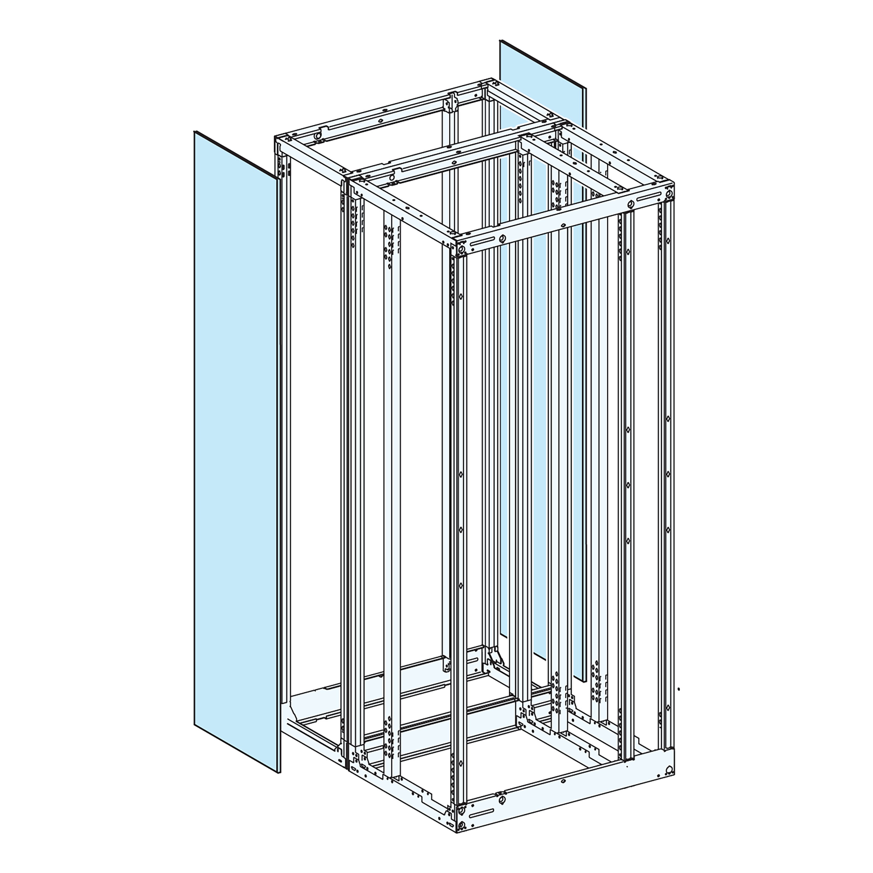 Schneider Electric - PrismaSeT P Active - Panneau latéral arrière-IP30-L400-Peinture spé. satinée