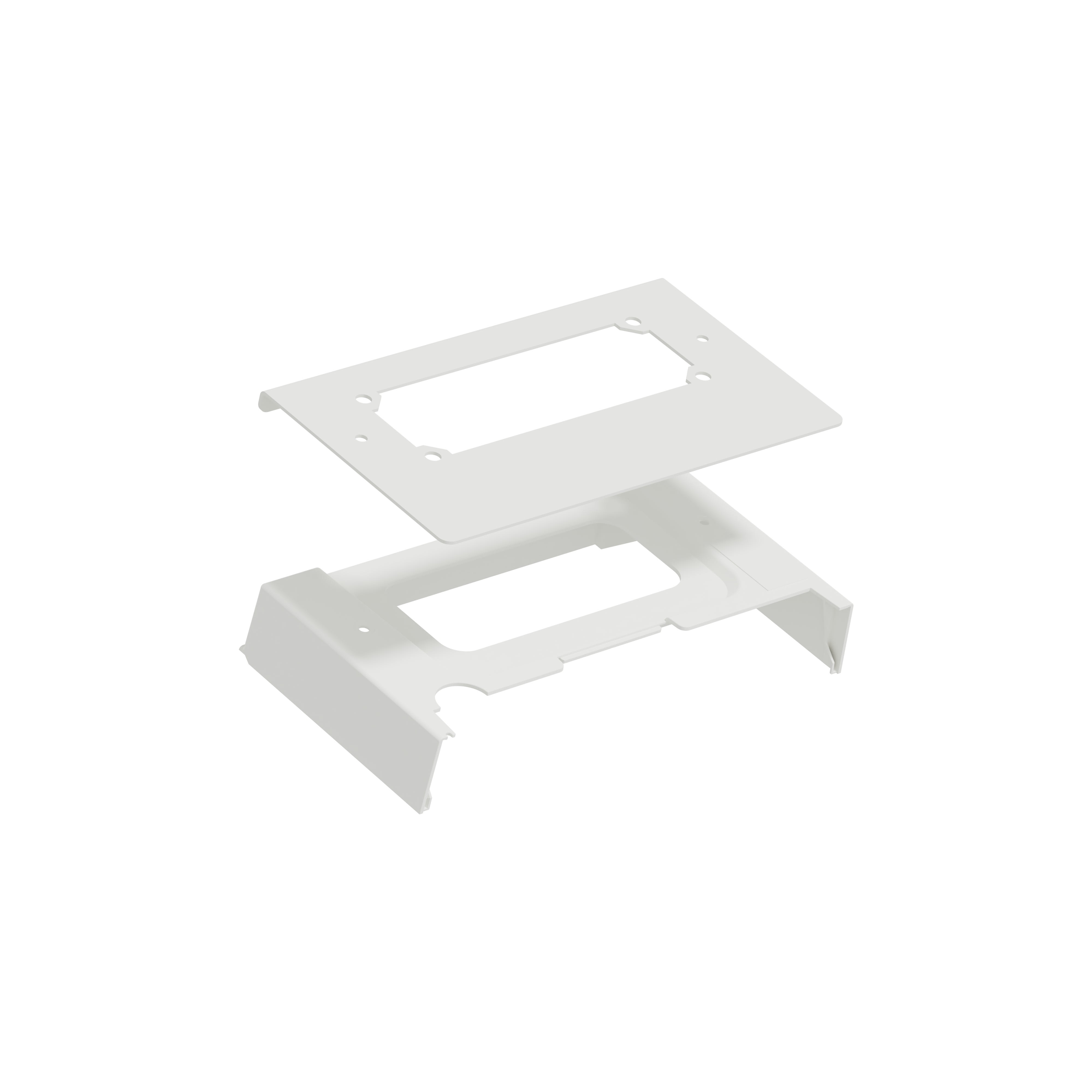 Schneider Electric - PrismaSeT G - Plaque passe-câble découpée sur toit bandeau vert - L300