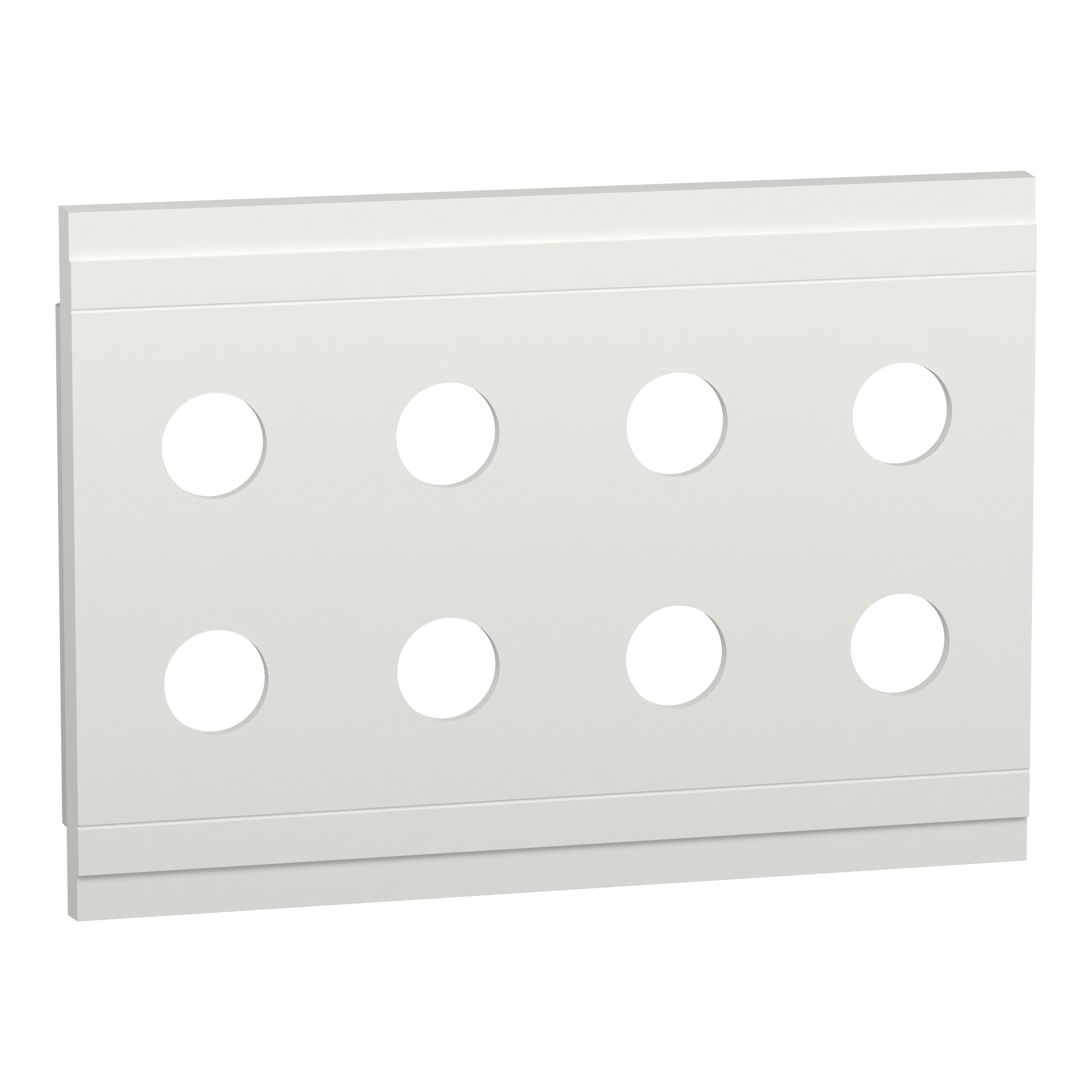 Schneider Electric - PrismaSeT G - Platine 210 x 150 - 8 trous diamètre 22 mm -IP55 - RAL9003