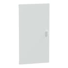 Schneider Electric - PrismaSeT S - Porte blanche pour coffret 6 rangées 24 modules