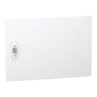 Schneider Electric - PrismaSeT XS - Porte pleine RAL9003 pour coffret encastré 1 rangée 18 modules