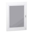Schneider Electric - PrismaSeT XS - Porte transparente RAL9003 pour coffret saillie 4R 24 modules