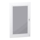 Schneider Electric - PrismaSeT XS - Porte transparente RAL9003 pour coffret saillie 5R 24 modules