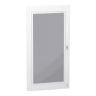 Schneider Electric - PrismaSeT XS - Porte transparente RAL9003 pour coffret saillie 6R 24 modules