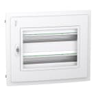 Schneider Electric - PrismaSeT XS - Coffret plastique encastré 2 rang. 24 modules - avec porte transp