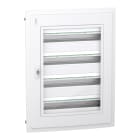 Schneider Electric - PrismaSeT XS - Coffret plastique encastré 4 rang. 24 modules - avec porte transp