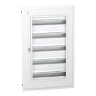 Schneider Electric - PrismaSeT XS - Coffret plastique encastré 5 rang. 24 modules - avec porte transp