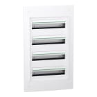 Schneider Electric - PrismaSeT XS - Coffret encastré 4 rangées 18 modules - sans porte