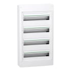 Schneider Electric - PrismaSeT XS - Coffret saillie 4 rangées 18 modules - sans porte