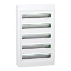 Schneider Electric - PrismaSeT XS - Coffret plastique saillie 5 rangées 24 modules - sans porte