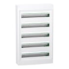 Schneider Electric - PrismaSeT XS - Coffret plastique saillie 5 rangées 24 modules - sans porte