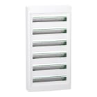 Schneider Electric - PrismaSeT XS - Coffret plastique saillie 6 rangées 24 modules - sans porte