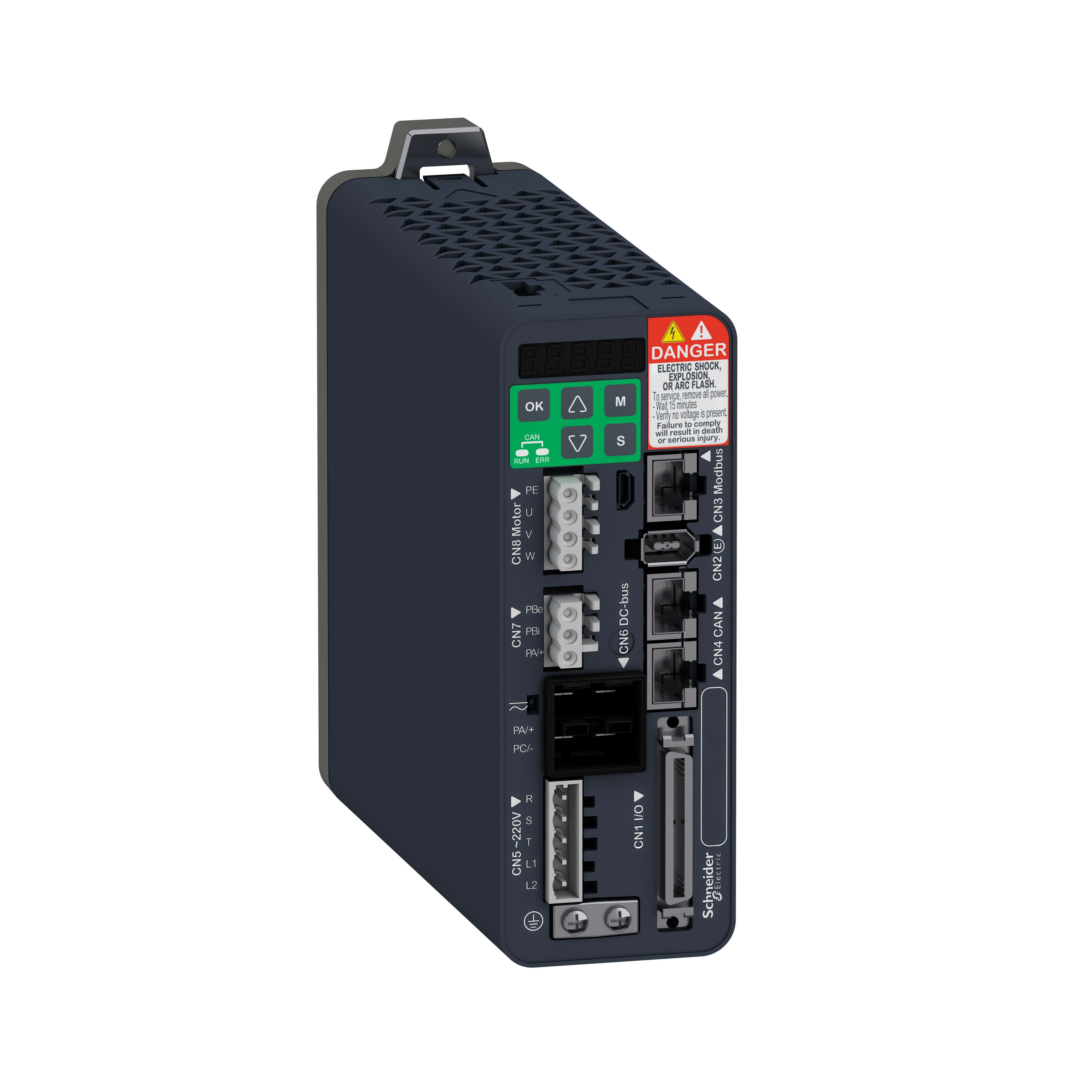 Schneider Electric - Lexium-Variateur lxm28S Sercos 10E/4S-STO SIL2-Alimentation 1/3ph 230Vac 1,0kw