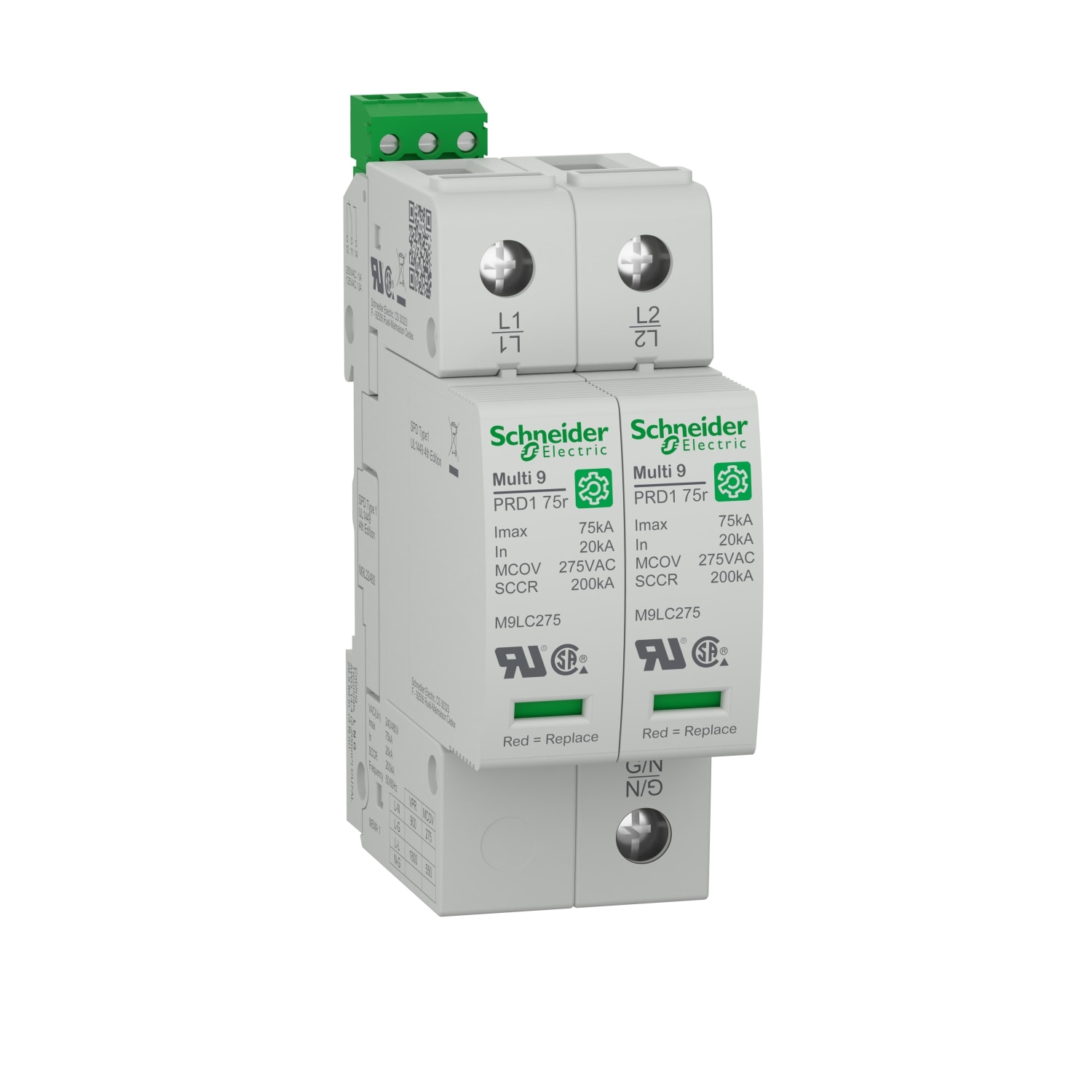 Schneider Electric - Multi 9 PRD1 75r 2P T1 240/480V Parafoudre debro UL1449