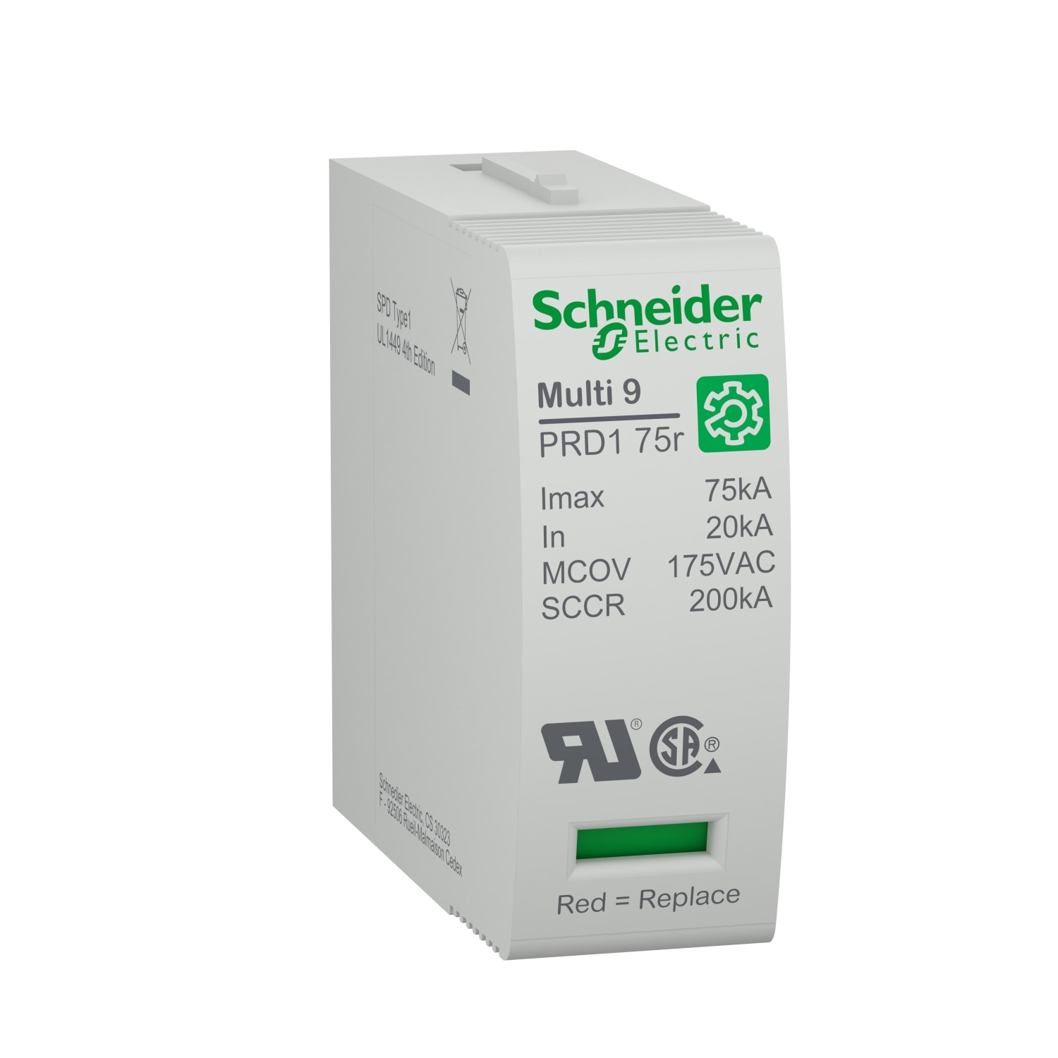 Schneider Electric - Multi 9 PRD1 75r Cartouche Parafoudre UL1449 175V