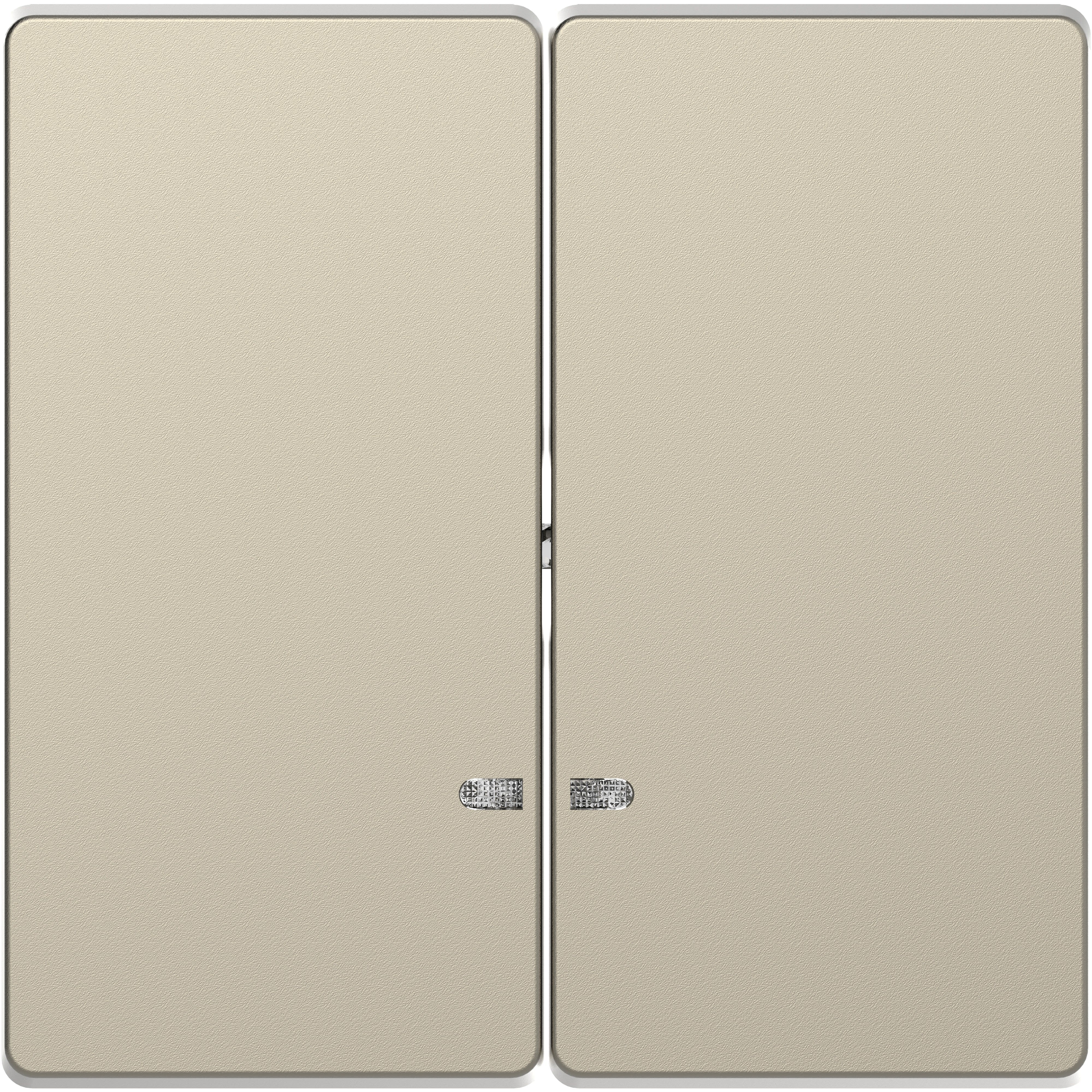 Schneider Electric - D-Life - enjoliveur pour commande double avec voyant - blanc sable