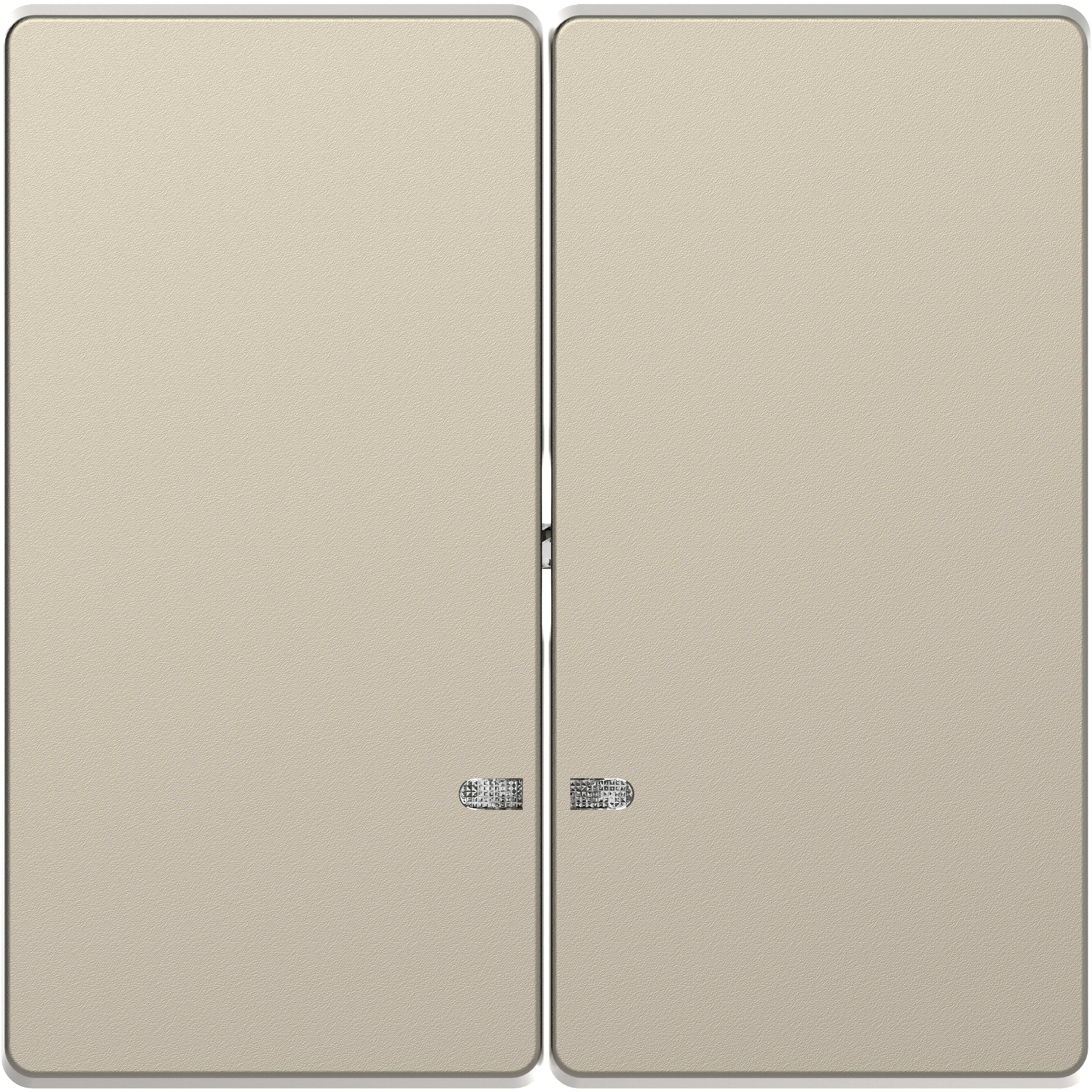 Schneider Electric - D-Life - enjoliveur pour commande double avec voyant - blanc sable