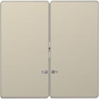 Schneider Electric - D-Life - enjoliveur pour commande double avec voyant - blanc sable