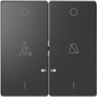 Schneider Electric - D-Life - enjoliveur pour commande double voyant et picto hotel - anthracite