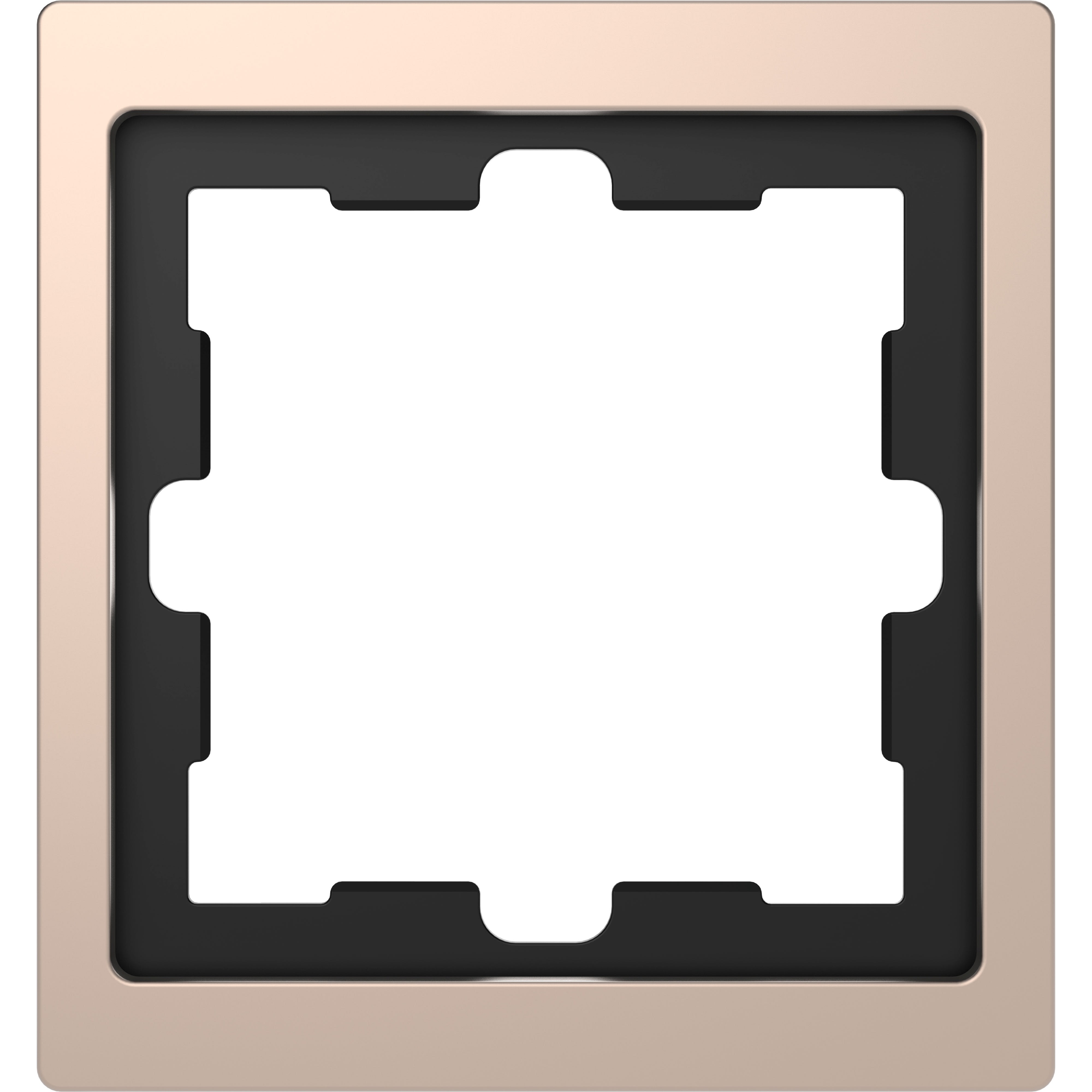 Schneider Electric - D-Life - cadre de finition - métal - champagne - 1 poste