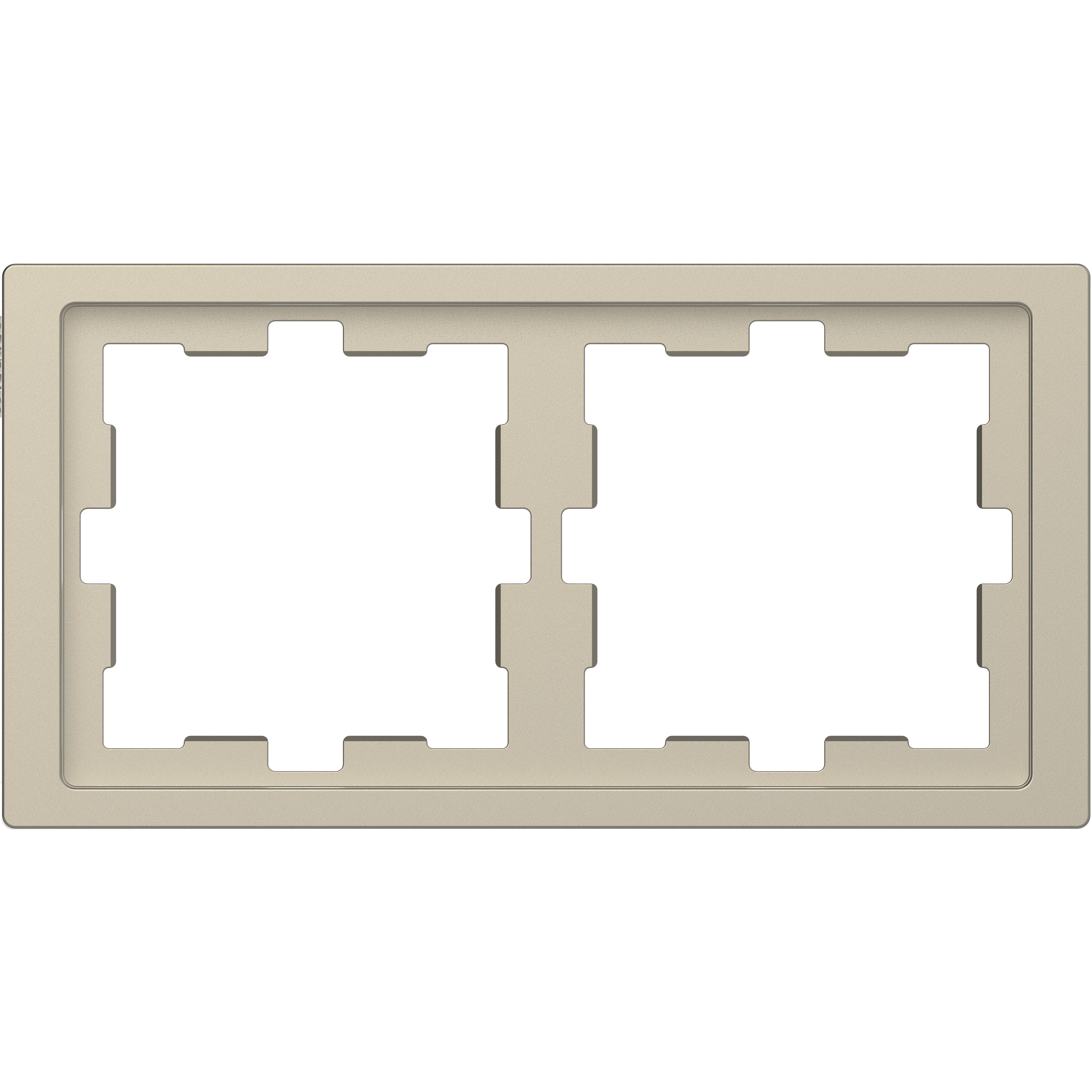 Schneider Electric - D-Life - cadre de finition - blanc sable - 2 postes