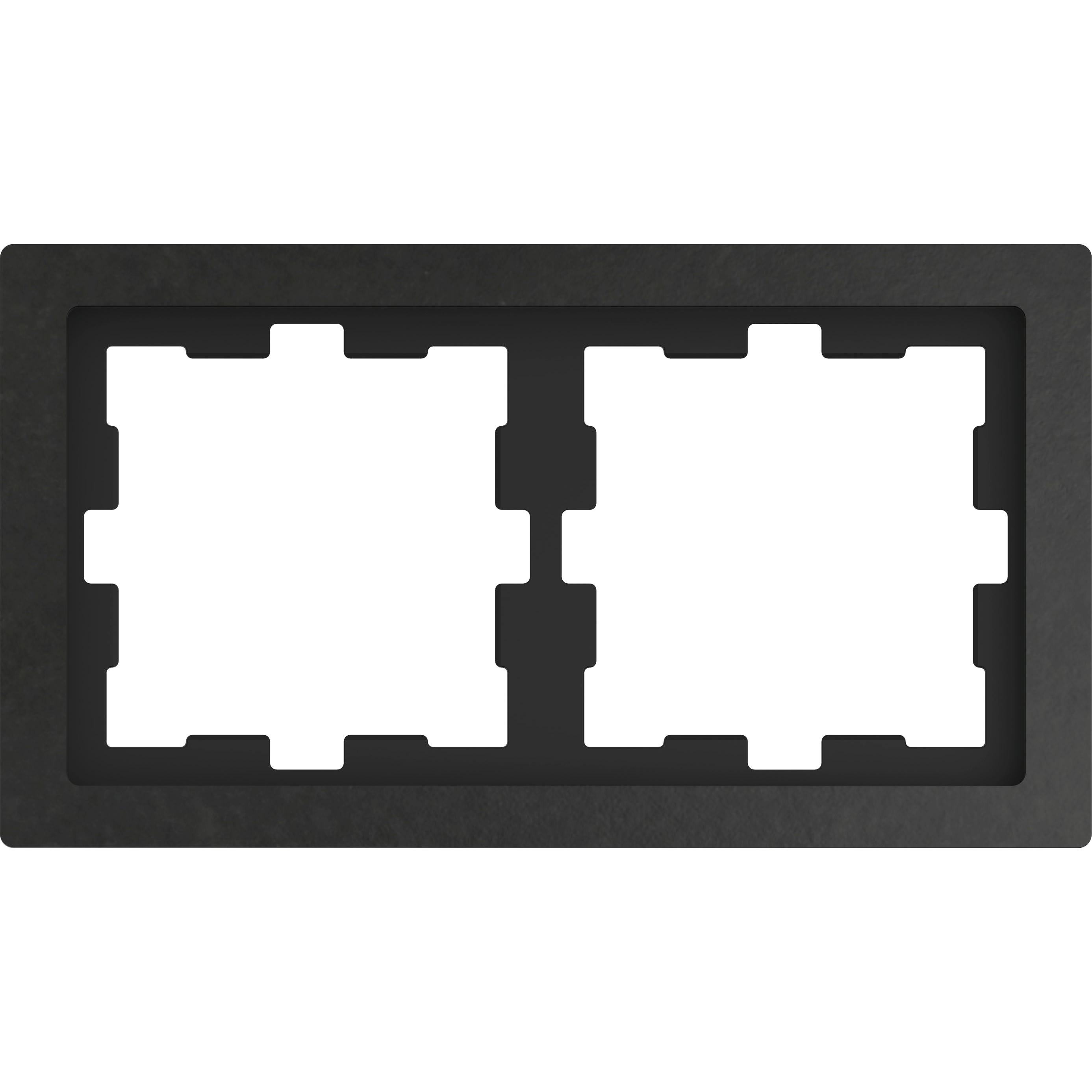 Schneider Electric - D-Life - cadre de finition - pierre - ardoise - 2 postes