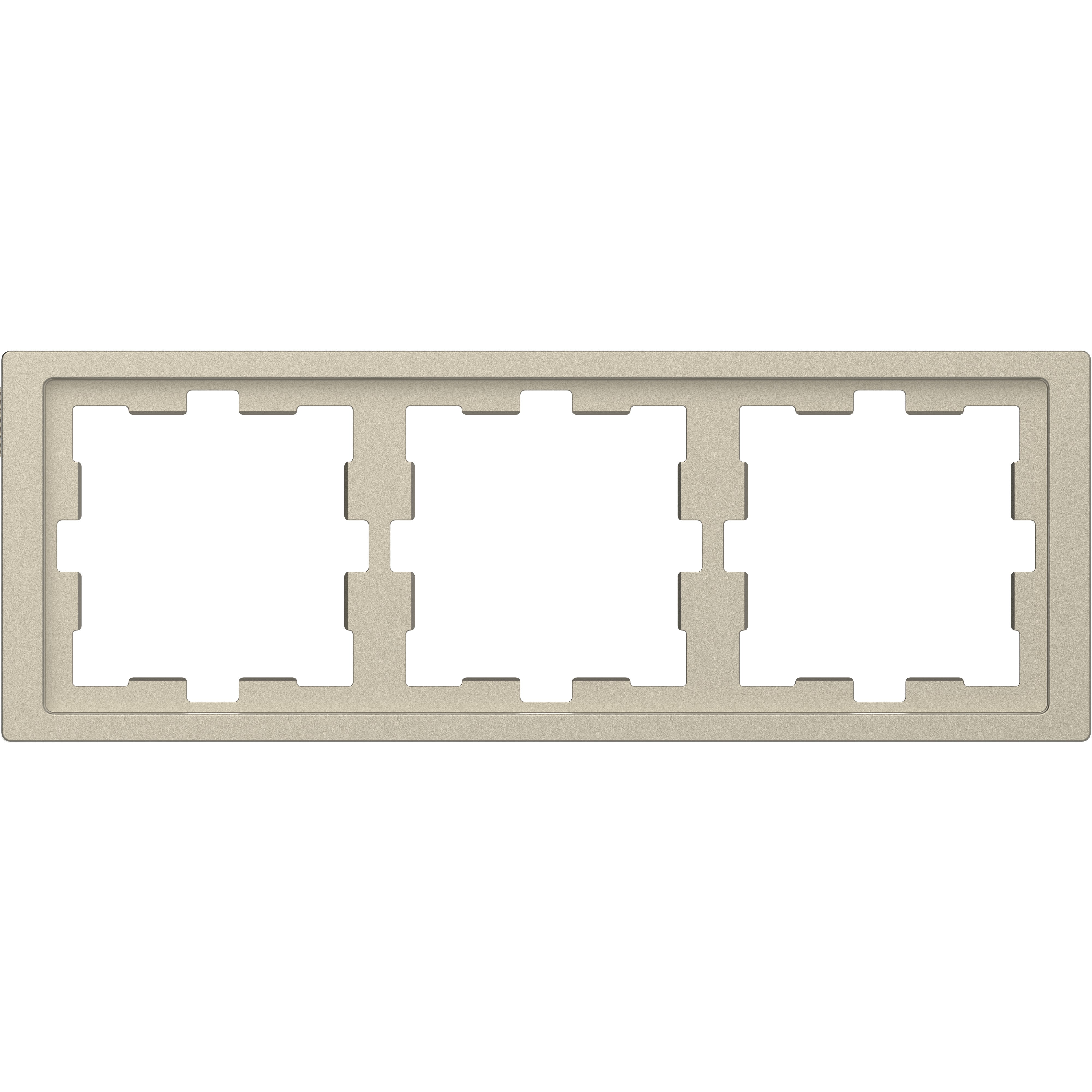 Schneider Electric - D-Life - cadre de finition - blanc sable - 3 postes