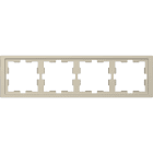 Schneider Electric - D-Life - cadre de finition - blanc sable - 4 postes