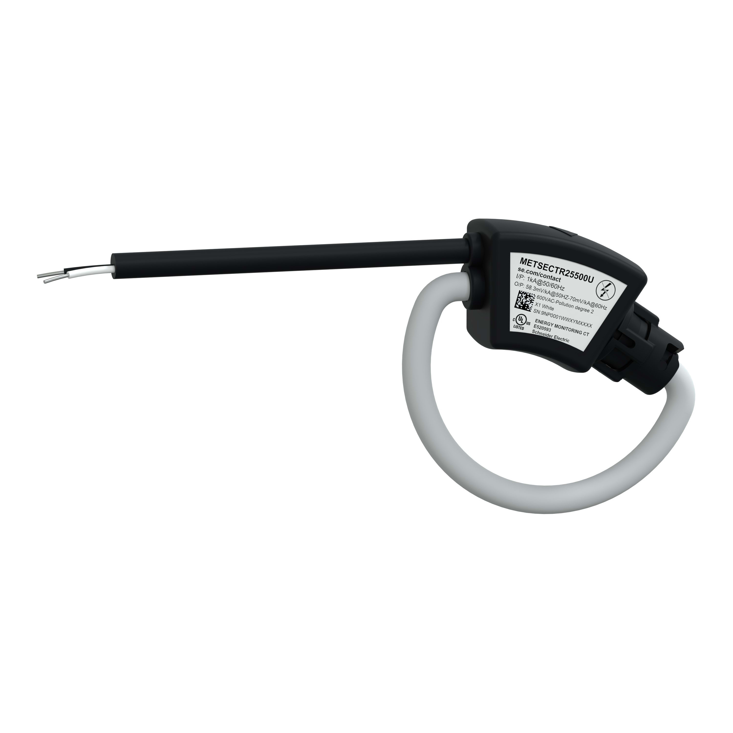Schneider Electric - PowerLogic - transformateur de courant - tore souple ouvert - 250mm - 600V - 5kA