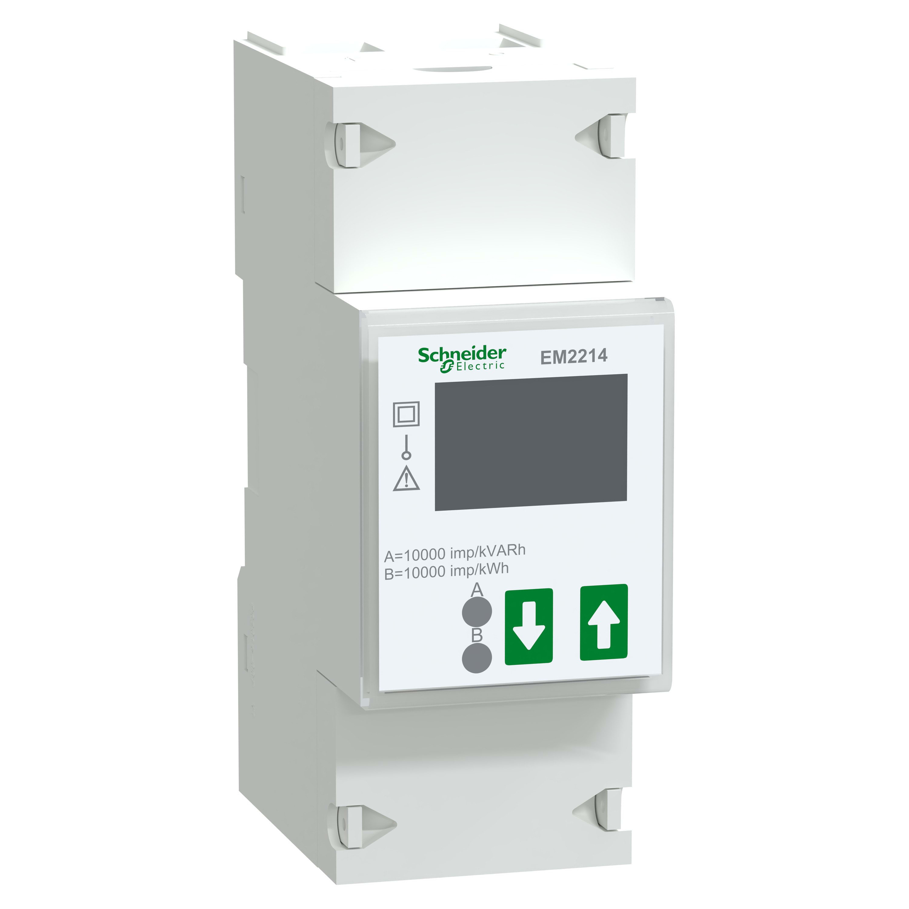 Schneider Electric - Compteur rail DIN monophasé,230V 100A,MID Classe B, compteur energie active