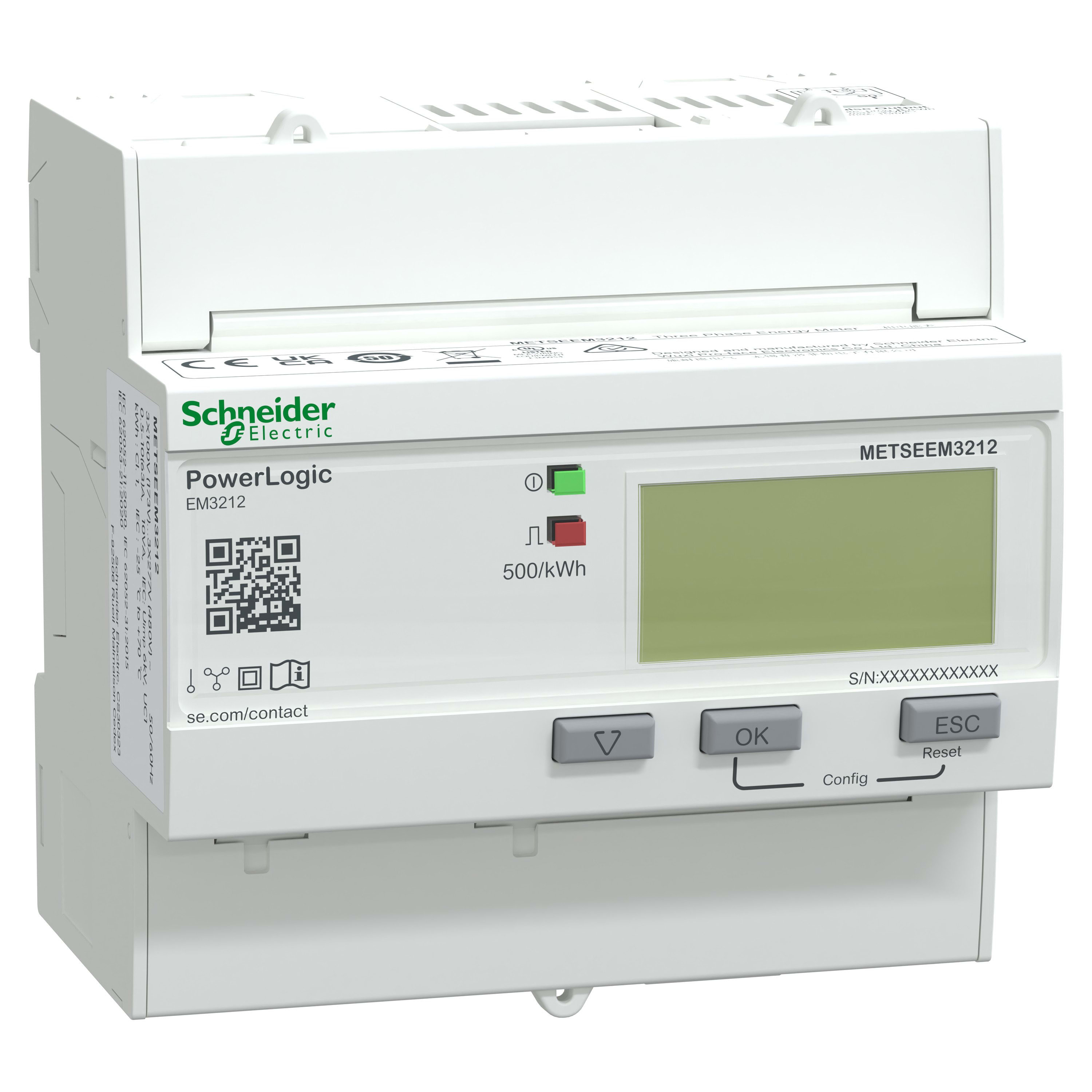 Schneider Electric - PowerLogic - compteur d'énergie tri - 63A - EM3212