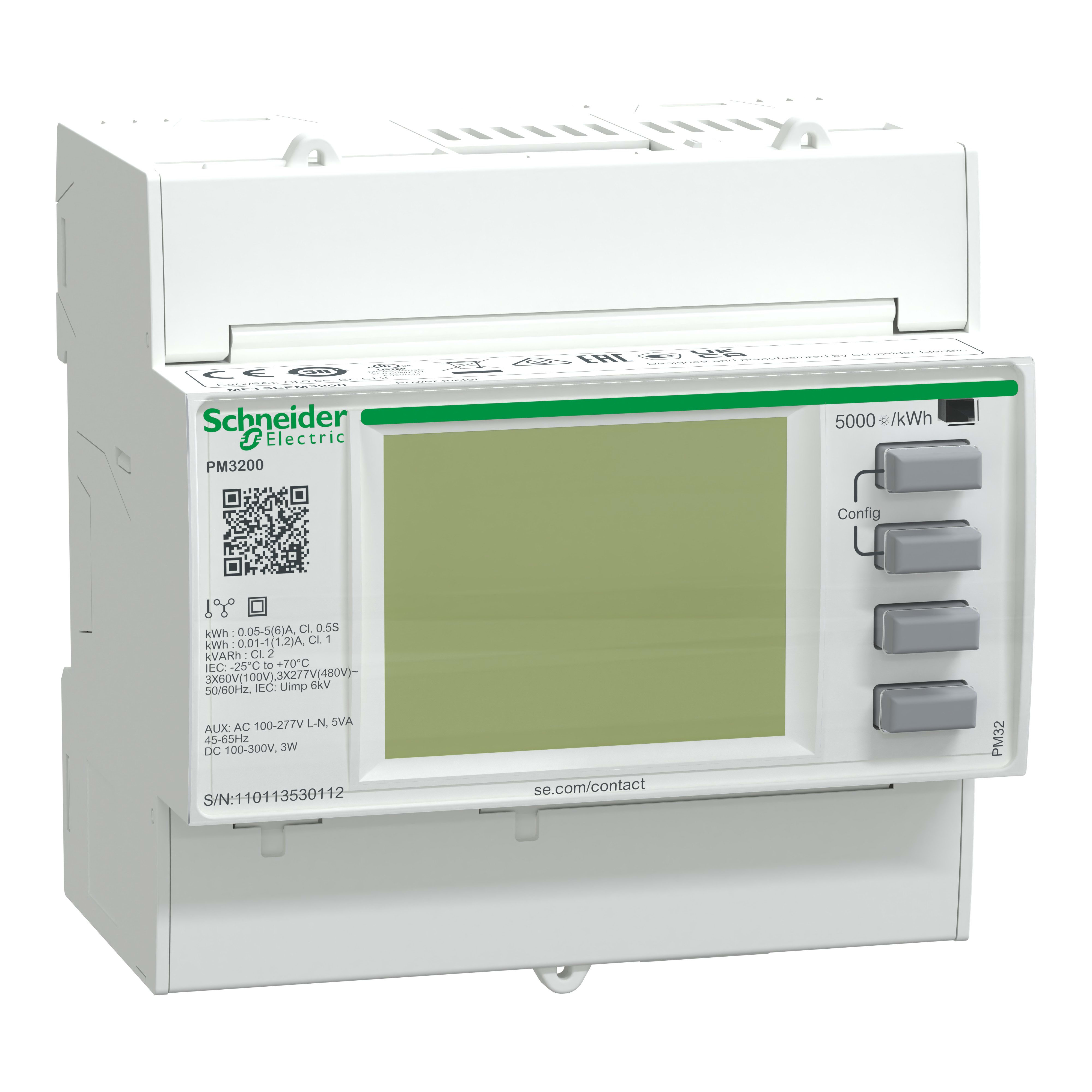 Schneider Electric - PowerLogic - centrale de mesure - PM3200 - modulaire