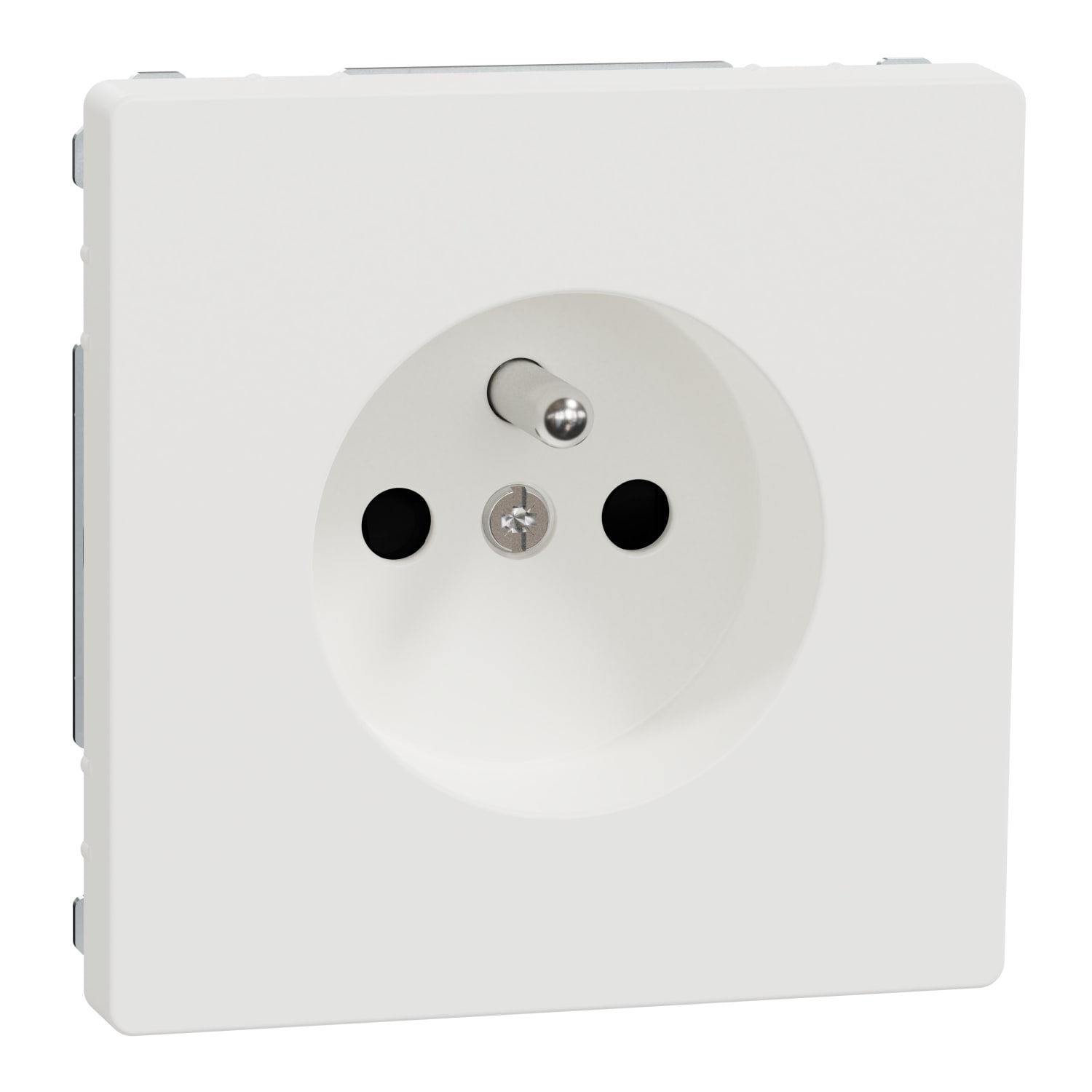 Schneider Electric - D-Life - prise de courant 2P+T - FR - méca + enjoliveur - blanc lotus