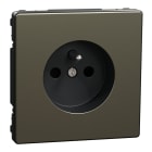 Schneider Electric - D-Life - prise de courant 2P+T - FR - méca + enjoliveur - métal nickel