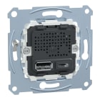 Schneider Electric - D-Life - prise chargeur double - USB A+C - 2.4 A - meca seul