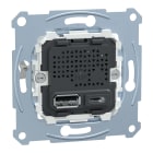 Schneider Electric - D-Life - prise chargeur double - USB A+C - 2.4 A - méca seul