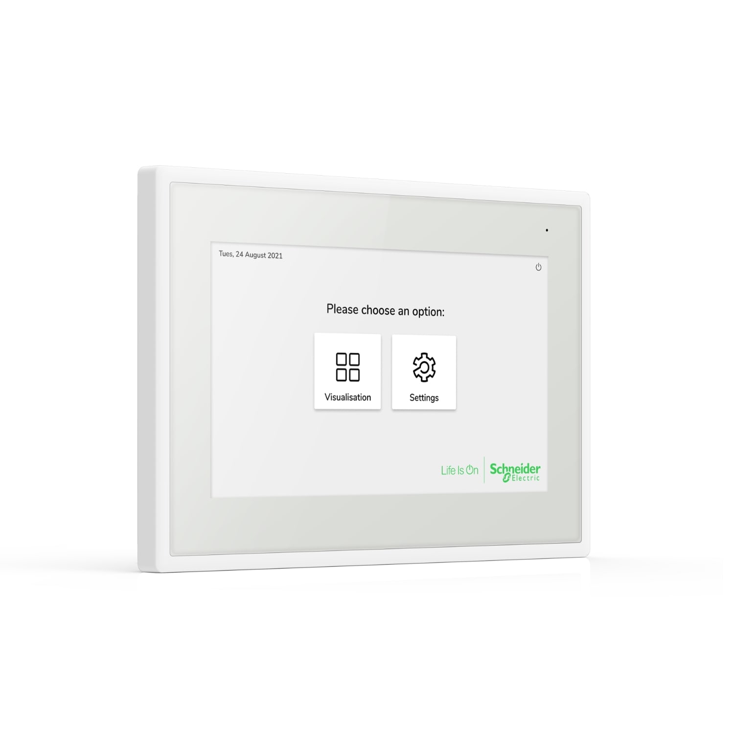 SpaceLogic KNX Ecran tactile IP 7p - Blanc - 24v - Wifi - horizontal et ...