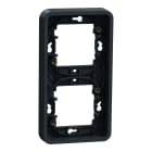 Schneider Electric - Mureva Styl - Cadre 2 postes vertical - encastré - IP55 - IK08 - gris