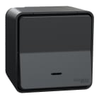Schneider Electric - Mureva Styl - Bouton poussoir lumineux LED - saillie - IP55 - IK08 - gris