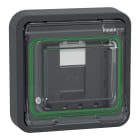 Schneider Electric - Mureva Styl - Prise RJ45 cat 6A blindé STP FTP - composable - IP55 IK07 - gris